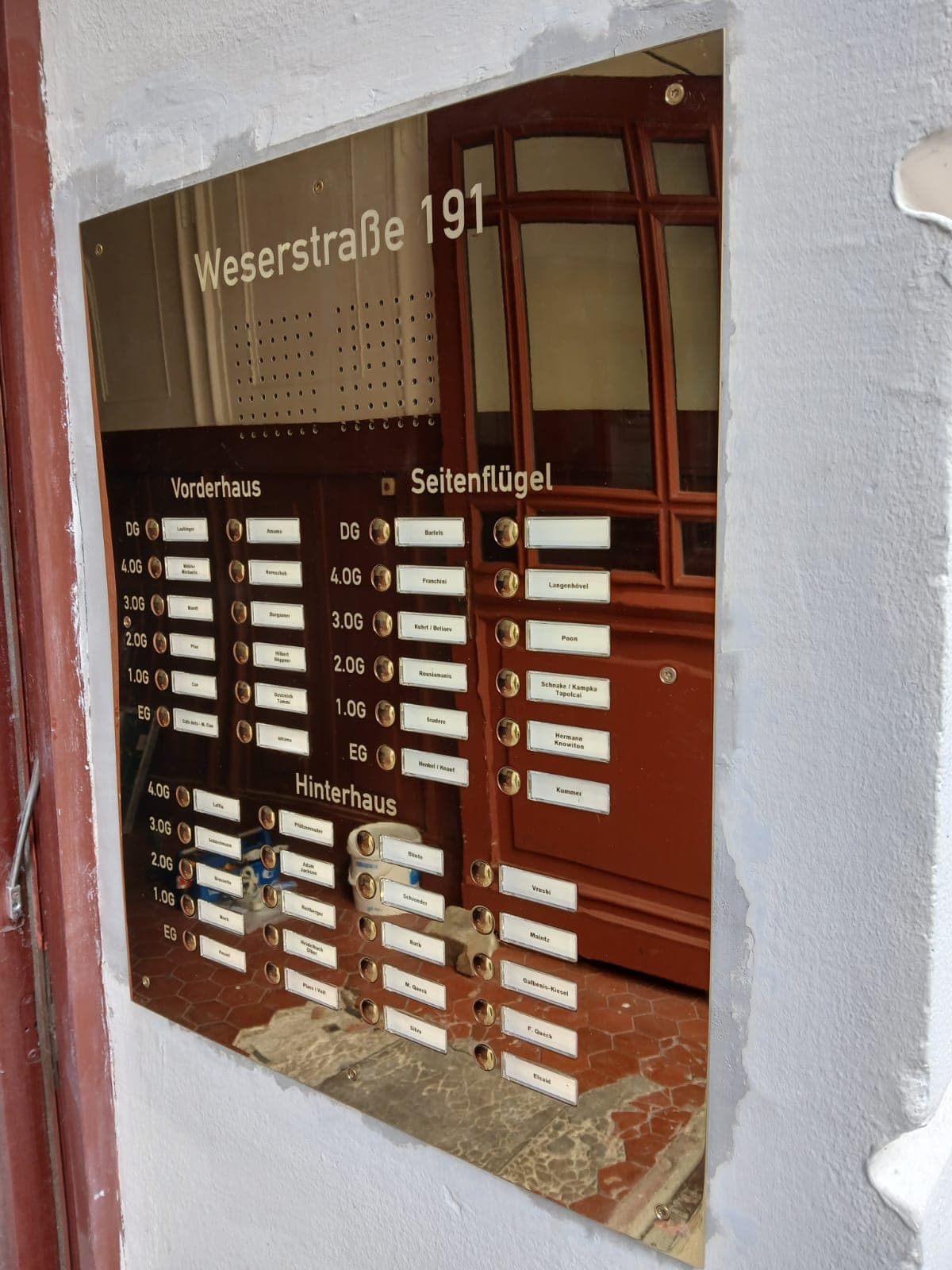 Audio-Gegensprechanlage Weserstraße 191
